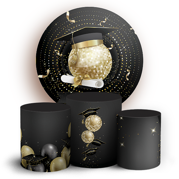 KIT Redondo e Trio Sublimado 3D - Formatura