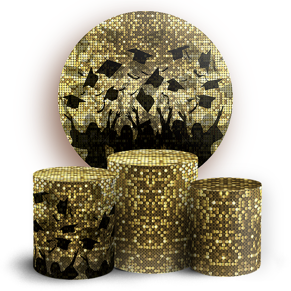 KIT Redondo e Trio Sublimado 3D - Formatura