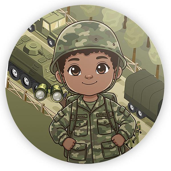 Mini Painel Sublimado 3D - Exército