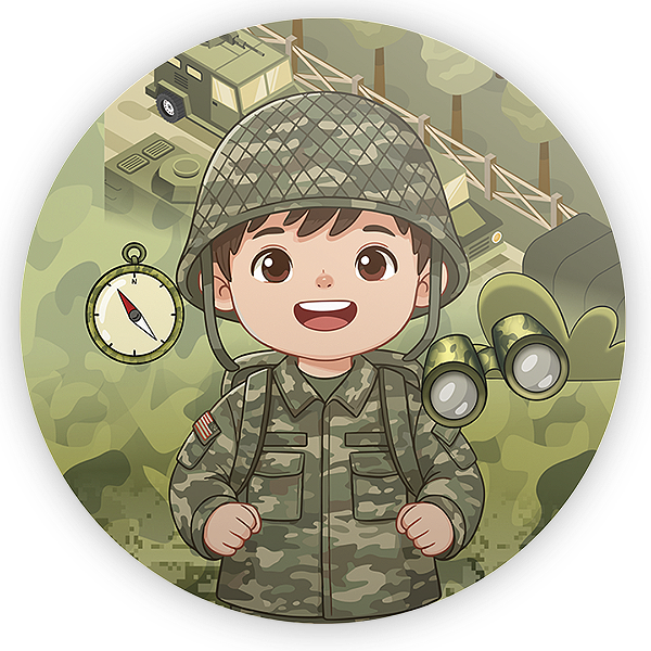 Mini Painel Sublimado 3D - Exército