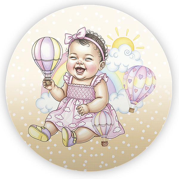 Mini Painel Sublimado 3D - Criança Baby