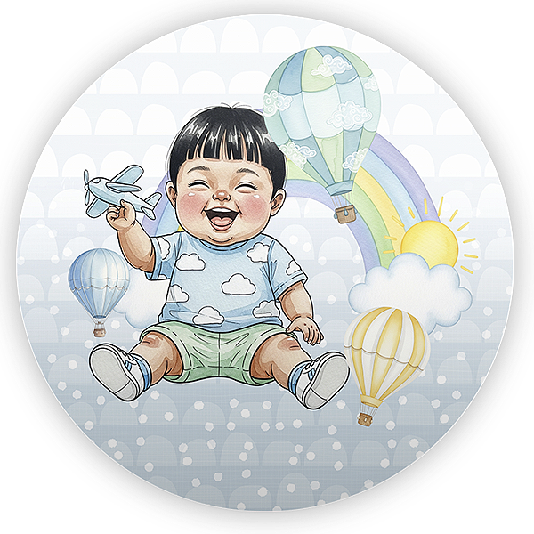 Mini Painel Sublimado 3D - Criança Baby