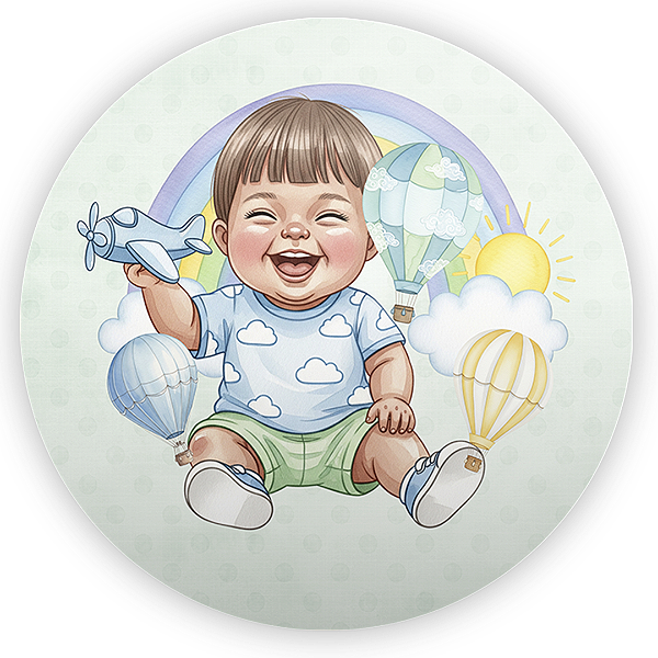 Mini Painel Sublimado 3D - Criança Baby