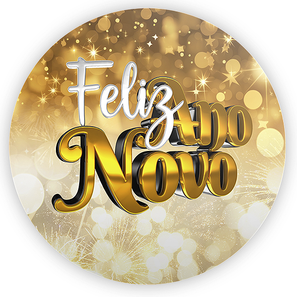 Mini Painel Sublimado 3D - Ano Novo