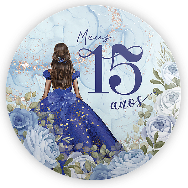 Mini Painel Sublimado 3D - 15 Anos