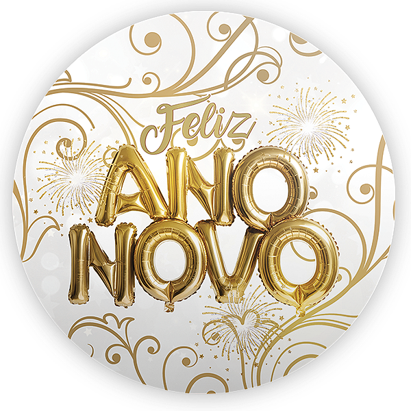 Mini Painel Sublimado 3D - Ano Novo