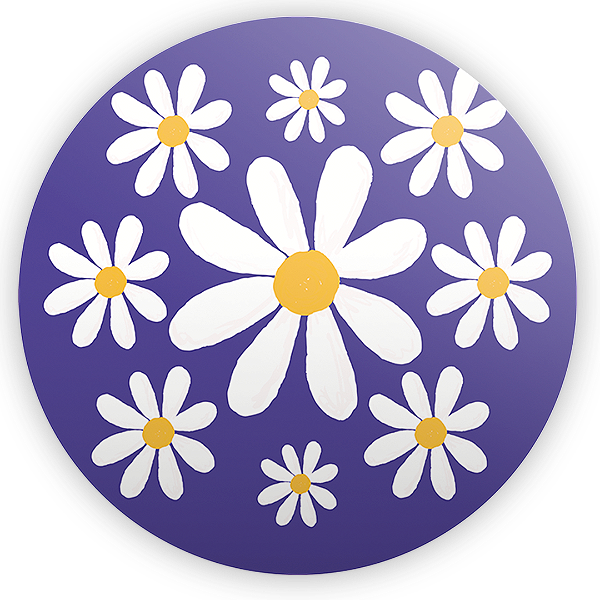 Mini Painel Sublimado 3D - Flor Margarida