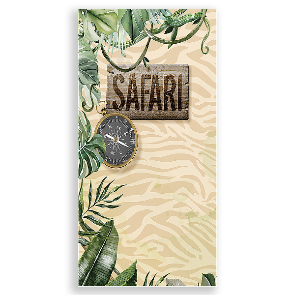 Faixa Lateral Sublimado 3D - Safari Mickey  Vivi