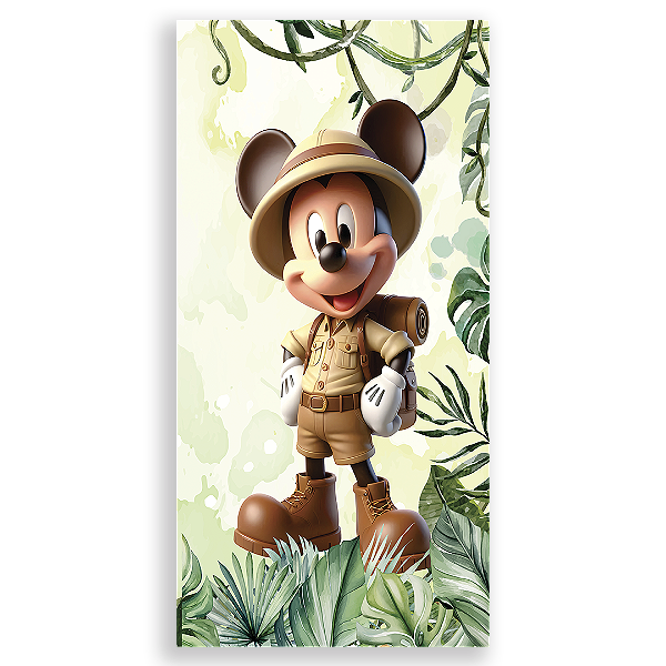 Faixa Lateral Sublimado 3D - Safari Mickey  Vivi