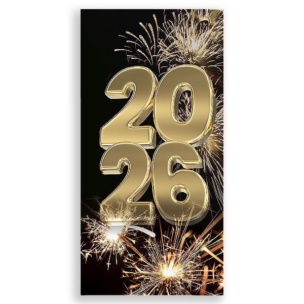 Faixa Lateral Sublimado 3D - Ano Novo 2026