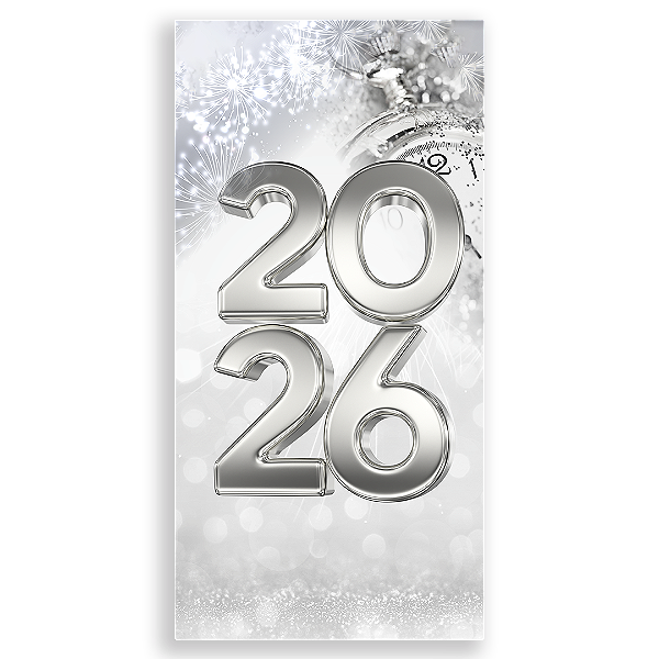 Faixa Lateral Sublimado 3D - Ano Novo 2026