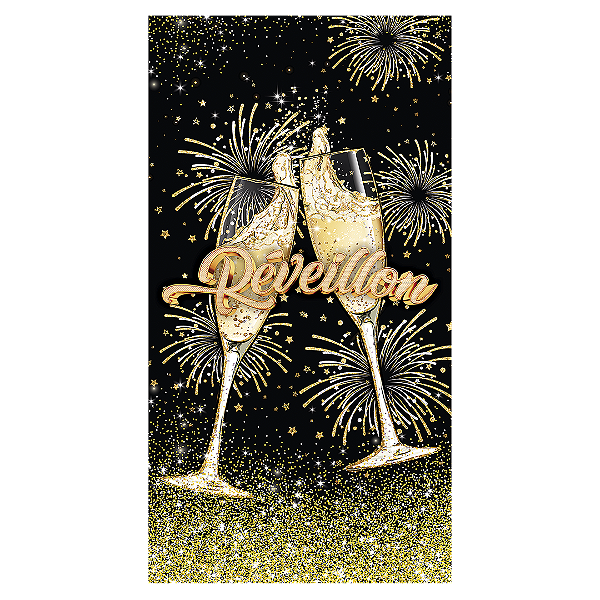 Faixa Lateral Sublimado 3D - Ano Novo