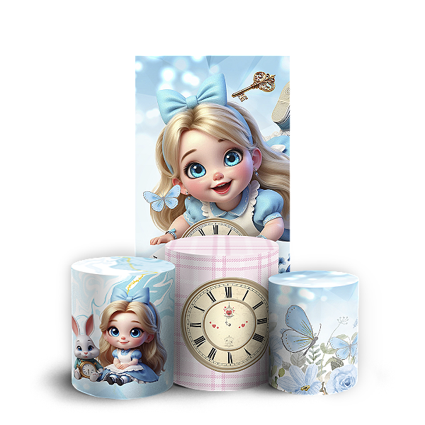 Faixa Lateral e Trio Cilindro Sublimado 3D Vest Facil - Alice