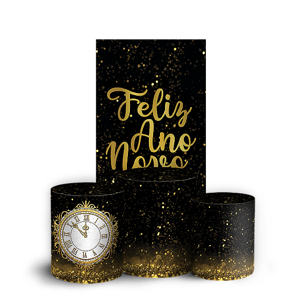 Faixa Lateral e Trio Cilindro Sublimado 3D Vest Facil - Ano Novo