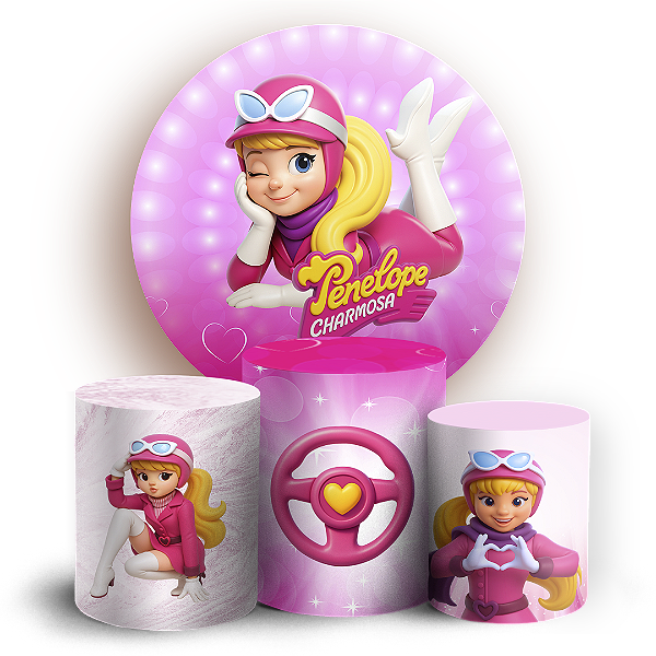 KIT Redondo e Trio Sublimado 3D - Penélope