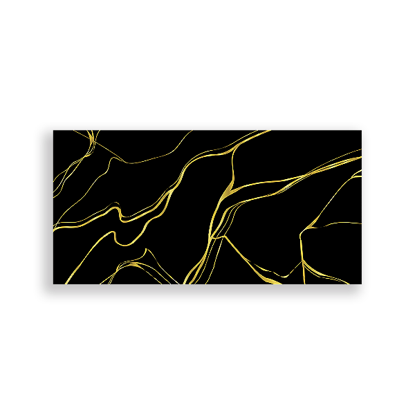 Painel Retangular Sublimado 3D - Marmore Dourado  Vivi