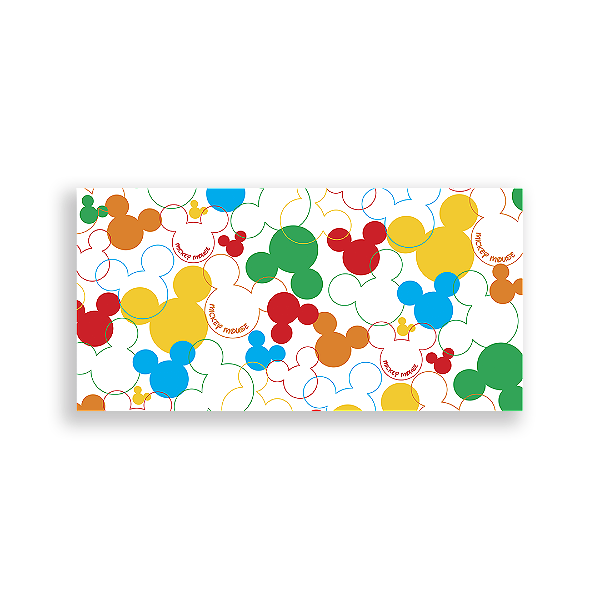 Painel Retangular Sublimado 3D - Fundo Mickey  Vivi