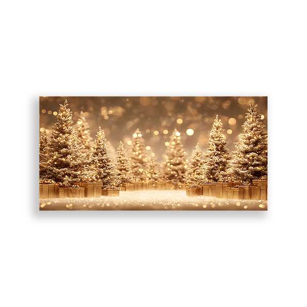 Painel Retangular Sublimado 3D - Fundo Fotografico Natal