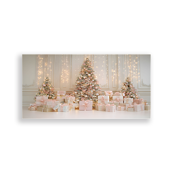 Painel Retangular Sublimado 3D - Fundo Fotografico Natal