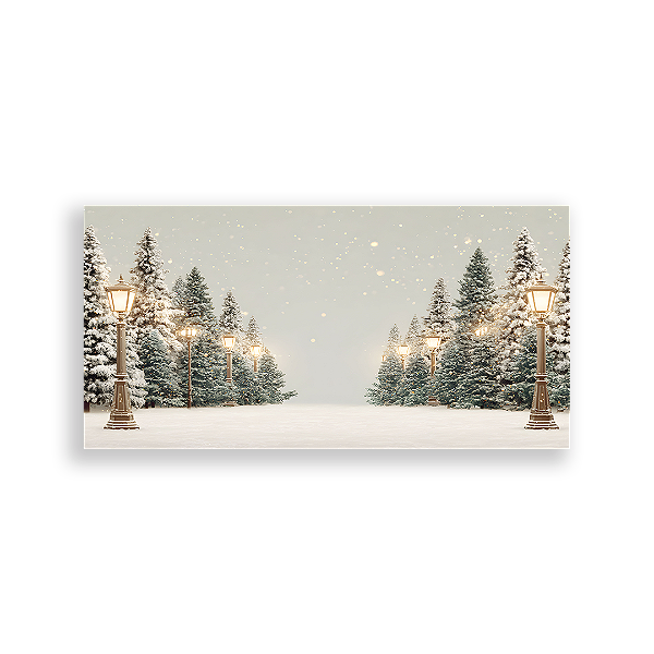 Painel Retangular Sublimado 3D - Fundo Fotografico Natal