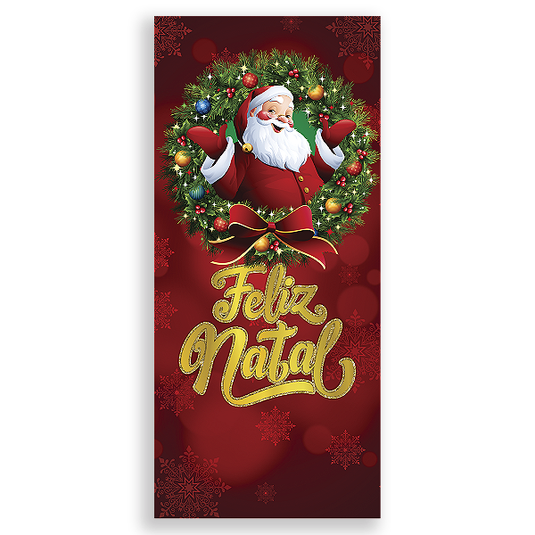 Capa Decorativa Porta Sublimação 3D - Porta de Natal