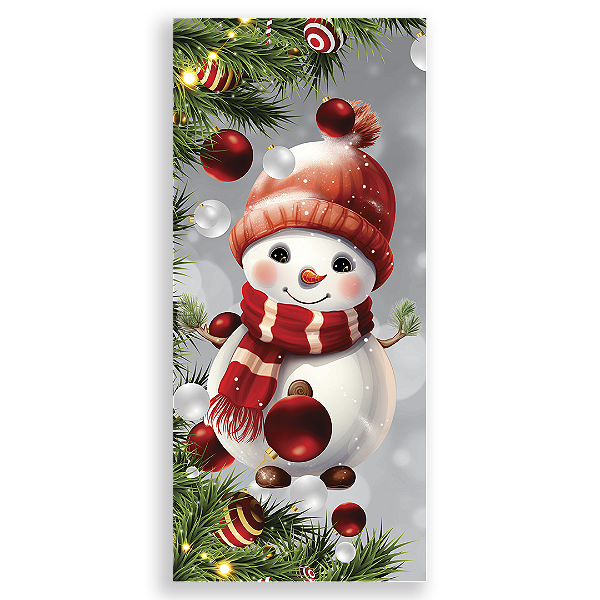 Capa Decorativa Porta Sublimação 3D - Porta de Natal