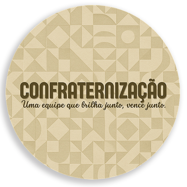 Mini Painel Sublimado 3D - Confraternização -Cris Reis