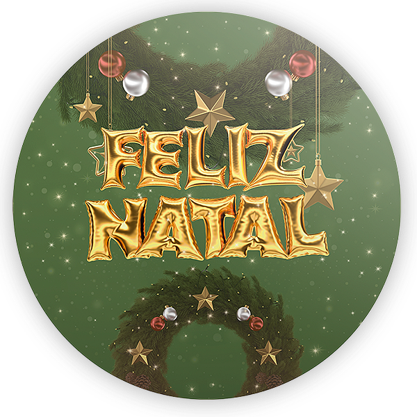 Mini Painel Sublimado 3D - Natal