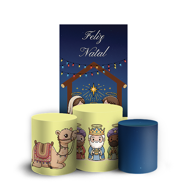 Faixa Lateral e Trio Cilindro Sublimado 3D Vest Facil - Natal