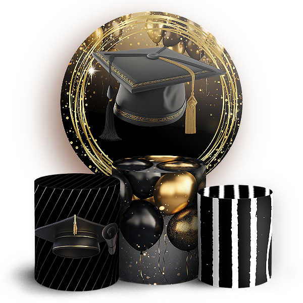 KIT Redondo e Trio Sublimado 3D - Formatura Abc