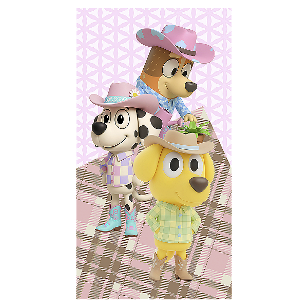 Faixa Lateral Sublimado 3D - Bluey Fazendinha