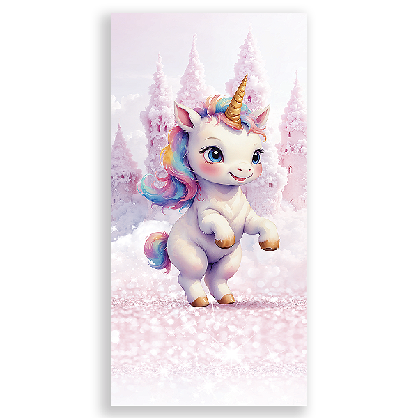 Faixa Lateral Sublimado 3D - Unicornio