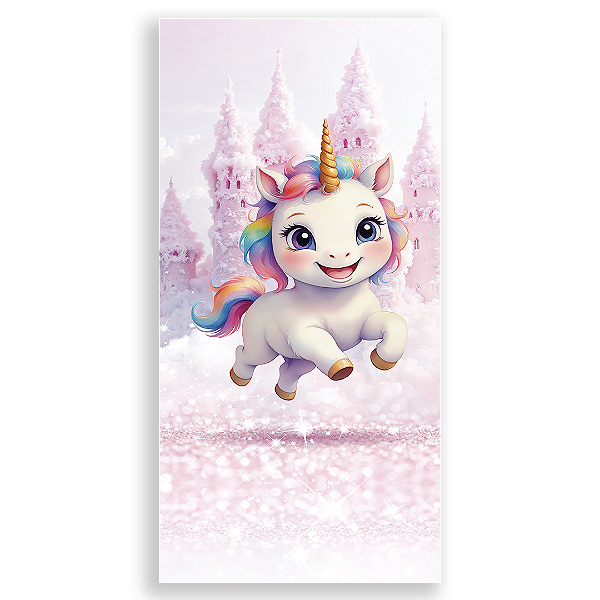 Faixa Lateral Sublimado 3D - Unicornio