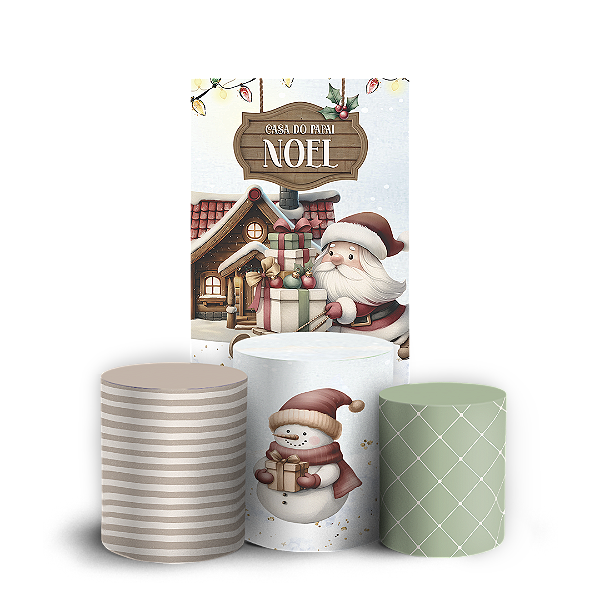 Faixa Lateral e Trio Cilindro Sublimado 3D Vest Facil - Natal