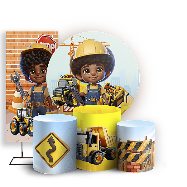 KIT Redondo Trio e Faixa Sublimado 3D - Construção