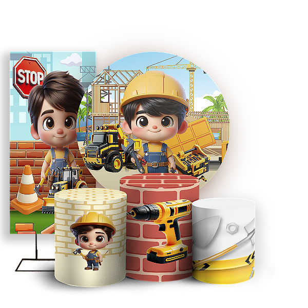 KIT Redondo Trio e Faixa Sublimado 3D - Construção