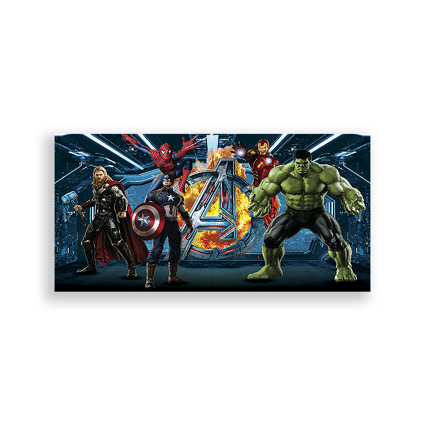 Painel Retangular Sublimado 3D - Heróis