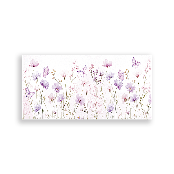 Painel Retangular Sublimado 3D - Flores