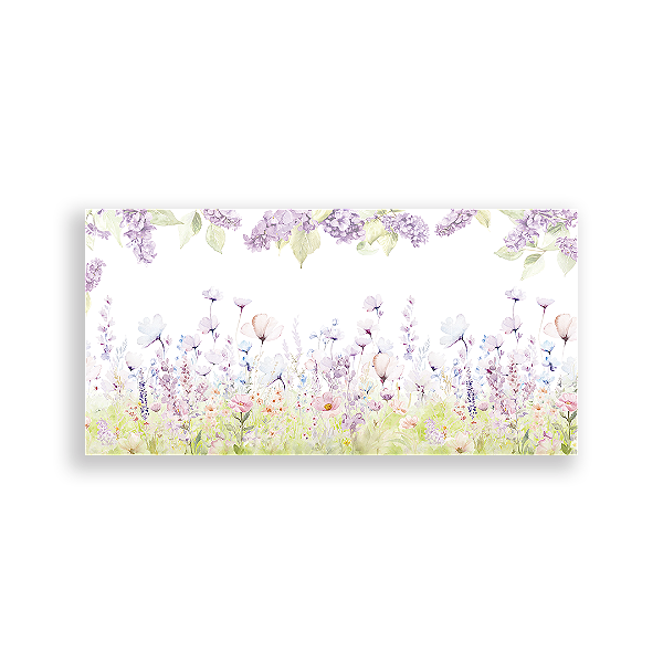 Painel Retangular Sublimado 3D - Flores