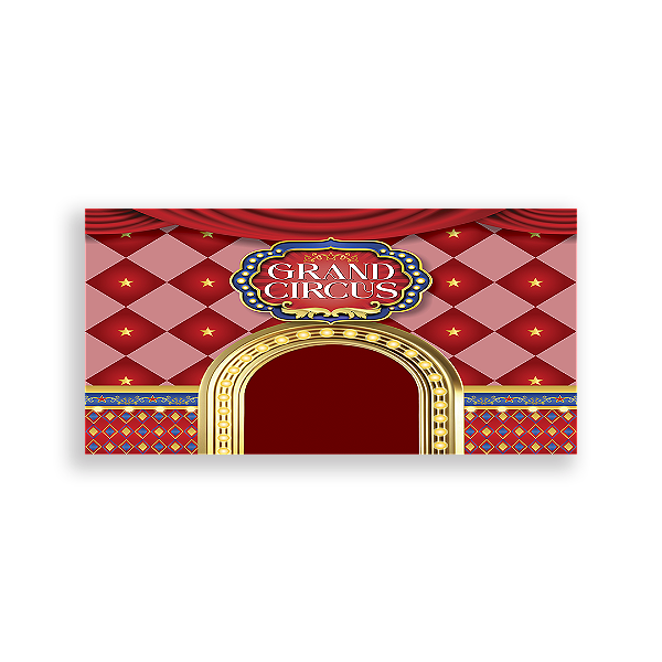 Painel Retangular Sublimado 3D - Circo