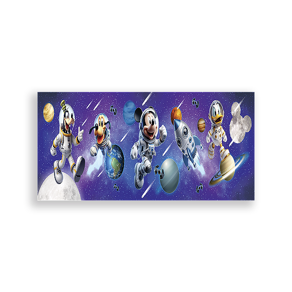 Painel Retangular Sublimado 3D - Astronauta Mickey