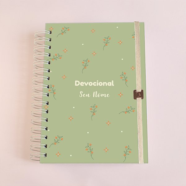 CADERNO DEVOCIONAL FLORAL