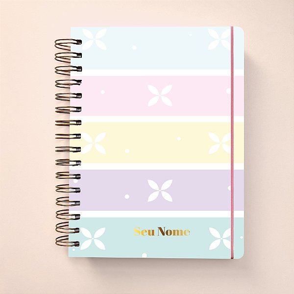 CADERNO A5 FLOWER
