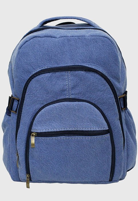 Mochila Jeans Escolar Grande Delavê L083 - Lenna's: Pastas, Mochilas ...