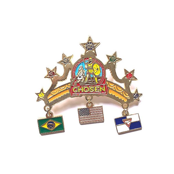 Pin chosen, Coroa com três pingentes