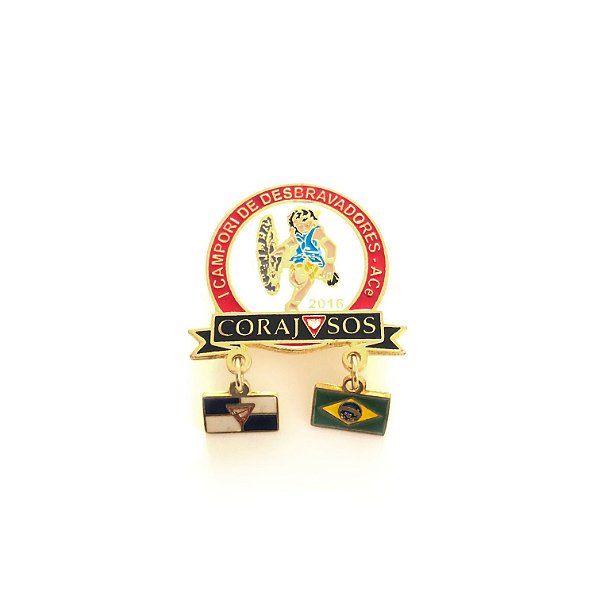 Pin, Corajosos, com pingente