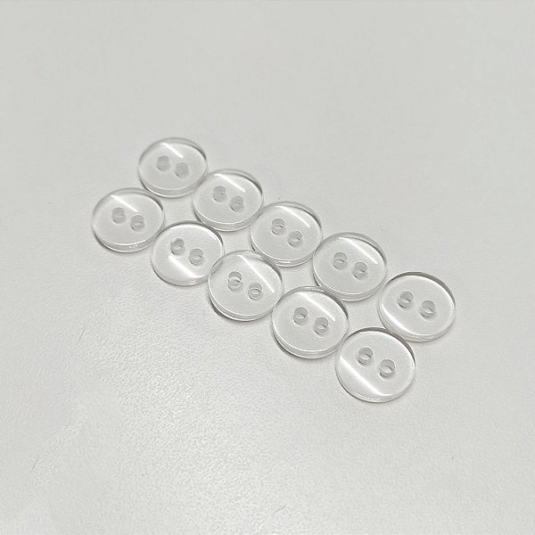 Jogo de 10 Botões, transparentes