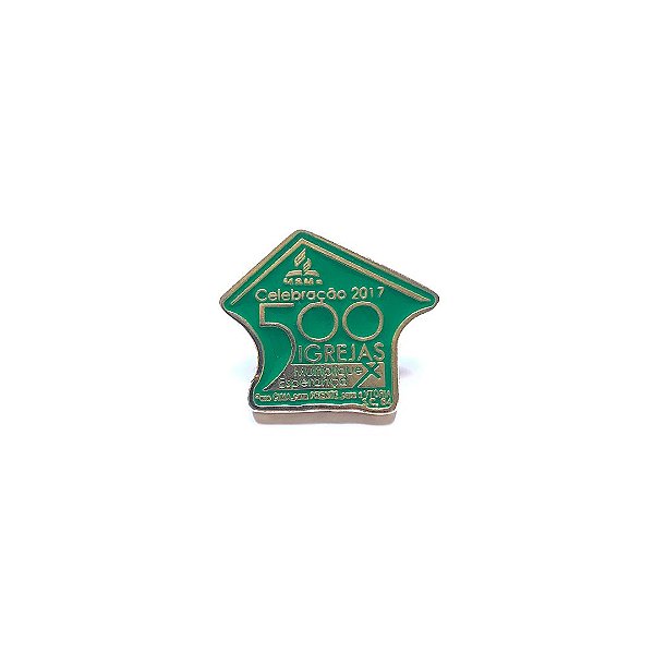 Pin, 500 igrejas, multiplique esperança, Verde
