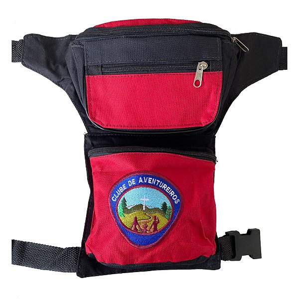 Pochete de perna, Vermelha com preta e logo A1