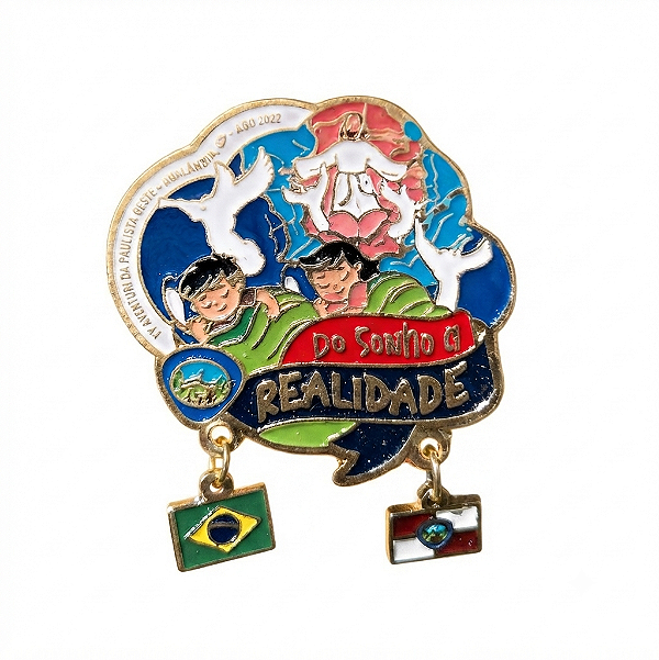ARGANEL/PRENDEDOR DE LENÇO DO SONHO A REALIDADE